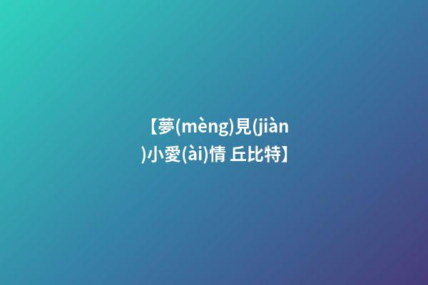 【夢(mèng)見(jiàn)小愛(ài)情 丘比特】